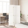 vidaXL Room Divider 3 Panels White Solid Wood Paulownia - 3 of 4