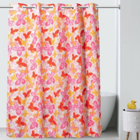 Peva Liner Pink Hookless Target, Target Hookless Shower Curtain Liner