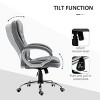 TopComfy Accent Chairs High Back Home Office Chair Executive Computer Chair with Adjustable Height Comfort Chair for Office, Gray, 25.3"*29.5"*43.8" - 3 of 4