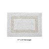 Hotel Bath Rug 100% Premium Cotton Tufted Weave Two Tone Reversible Bathroom Rug, Super Soft Absorbent, Machine Washable Bath Mat - 3 of 4