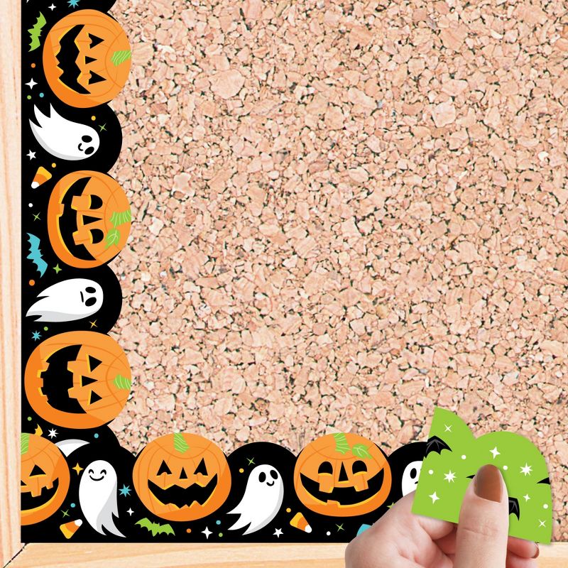 Big Dot of Happiness Spooky Halloween - Scalloped Classroom Decor - Bulletin Board Borders - 51 Feet, 1 of 7