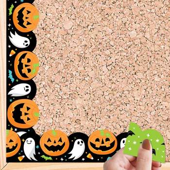 Big Dot of Happiness Spooky Halloween - Scalloped Classroom Decor - Bulletin Board Borders - 51 Feet