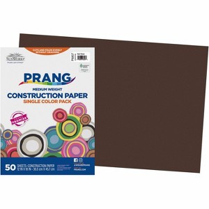 Pacon Construction Paper Smooth Textured 12"x18" 50/PK Dark Brown 6807 - 1 of 1