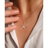 Molenia 925 Sterling Silver Starfish Necklace for Women, an Elegant 14K Gold Plated Dainty Ocean Beach Jewelry for Summer Beach Vacations - 4 of 4