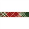 Plaid Pattern Wired Ribbon 4" x 5 Yds. - 2 of 3