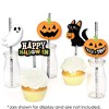 Big Dot Of Happiness Spooky Ghost - Paper Straw Decor - Halloween Party  Striped Decorative Straws - Set Of 24 : Target