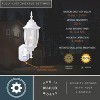 VAXCEL Rogers Park Aluminum 6.25-in. W 1 Light Black Motion Sensor Dusk to Dawn Outdoor Wall Lantern Clear Glass - 4 of 4