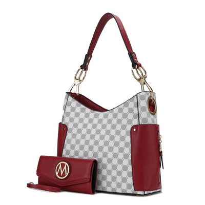 MKF Collection Penelope Circular Print Women’s Shoulder Bag with matching wallet by Mia K