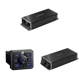 Kicker 51KBTR Powersport Bluetooth Receiver w/ 51KPX3004 & 51KPX5001 Amplifier - 1 of 4