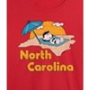 Women's - Peanuts - North Carolina Lucy Cropped Graphic T-Shirt - 2 of 4