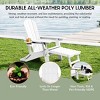 WestinTrends Malibu Folding Adjustable Adirondack Chair with Retractable Ottoman and Cup Holder, Weathered Wood - 4 of 4