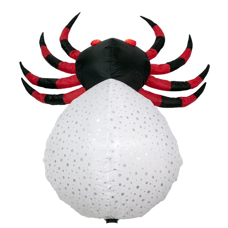 Northlight 4' Lighted Inflatable Chill and Thrill Spider Outdoor Halloween Decoration, 4 of 6