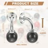 Unique Bargains Ceramic Coat Key Hanging Drawer Wardrobe Cabinet Handles 4 Pcs - 2 of 4