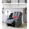 22'' Recliner Masage Chair for Adults, with Vilbrating and Heatling, 1.5X Sponge Filing, Side Pocket, Cup Holder, for Living Room, Bedroom-Gray - 4 of 4