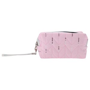 Unique Bargains Women's Portable Sequin Octagon Makeup Bag 1 Pc - 1 of 3