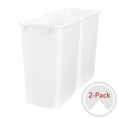 Rev-A-Shelf RV-35 Plastic Replacement Trash Bin Waste Container for Pull Out Waste Systems 35 Qt