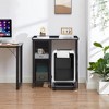 VECELO Office File Cabinet with Door, Metal Mobile Lateral Filing Cabinet with 2 Storage Shelf, Rolling File Cabinet - 4 of 4