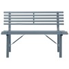 vidaXL Patio Bench 43.3" Steel Gray - 3 of 4