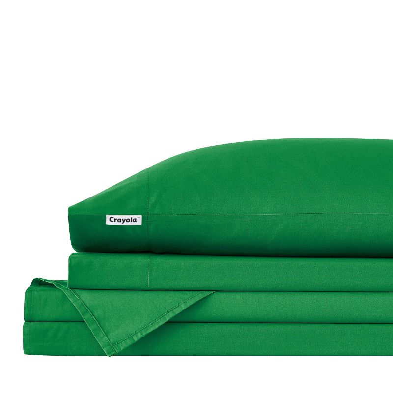 Crayola Solid Cotton Percale Sheet Set, 1 of 5
