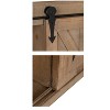 Decorative Wood Wall Storage Cabinet with Vanity Mirror and Sliding Barn Door Rustic Brown - Kate & Laurel All Things Decor - image 4 of 4