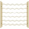 vidaXL 36-Bottle Wine Rack - Gold Metal, Freestanding Wine Holder for Modern Kitchens, Bars, and Pantries - Easy Assembly Required - 4 of 4