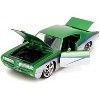 1969 Pontiac GTO Judge Green Metallic and Silver with Stripes "Bigtime Muscle" Series 1/24 Diecast Model Car by Jada - 2 of 4