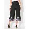 Catherines Women's Plus Size Anywear Wide Leg Capri - 3 of 3