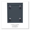 Alera File Pedestal with Full-Length Pull, Left or Right, 2-Drawers: Box/File, Legal/Letter, Charcoal, 14.96" x 19.29" x 21.65" - 4 of 4