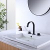 BWE 8 in. Widespread 2-Handle High-Arc Bathroom Faucet in Matte Black - 4 of 4