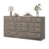 12 Drawer Dresser for Bedroom, 61"W Wood Chest of Drawers with Metal Handles, TV Stand Dresser for TVs UP to 65", Clothes Storage Organizer - 4 of 4