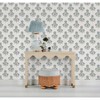Brewster Flourish Block Print Blue and Green Multi Peel and Stick 1pc Wallpaper - 4 of 4
