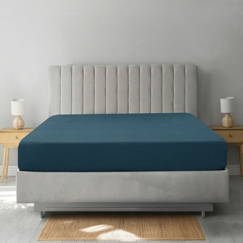 Lux Decor Collection California King Size Fitted Sheet, Microfiber Deep