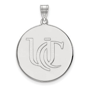 Black Bow Jewelry 14k White Gold Cincinnati Bearcats NCAA Extra Large Pendant - 1 of 3