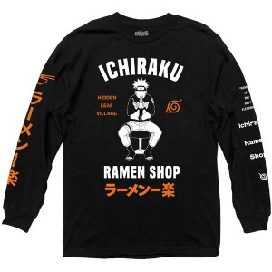 Naruto Shippuden Ichiraku Ramen Shop With Kanji Long Sleeve - 1 of 2