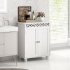 Tangkula Bathroom Cabinet Floor Storage Organizer w/ Anti-Tipping Kits Adjustable Shelf - 4 of 4