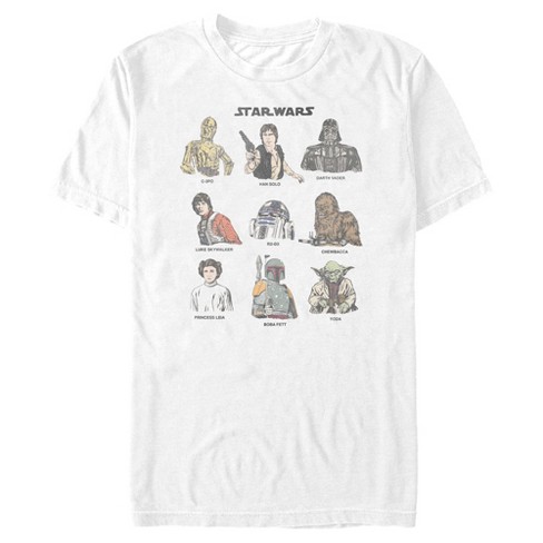 XX-Large Star Wars Men's T-Shirt White/Black