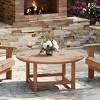WestinTrends Malibu Low Outdoor HDPE Round Patio Coffee Table - 2 of 4