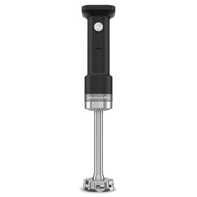 KitchenAid Go Cordless Hand Blender - battery sold separately KHBRV00: Immersion Blender, 3 Speeds, Black Matte, Dishwasher-Safe