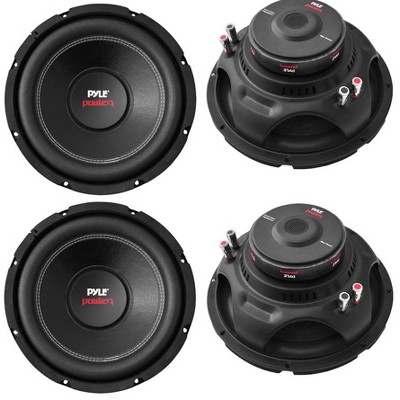 4) Pyle PLPW10D 10" 4000W Car Subwoofer Audio Power Subs Woofers DVC 4 Ohm Black