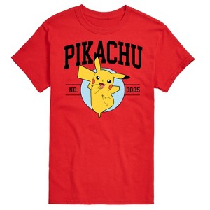 Men's - Pokémon - Pikachu Collegiate Short Sleeve Graphic T-Shirt - 1 of 4