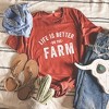 Simply Sage Market Women's Life Is Better On The Farm Short Sleeve Graphic Tee - 3 of 3