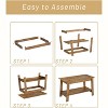 Modern Farmhouse Coffee Table with Storage, 2-Tier Rectangular Center Table for Living Room or Office, Industrial Style Cocktail Table - 2 of 4