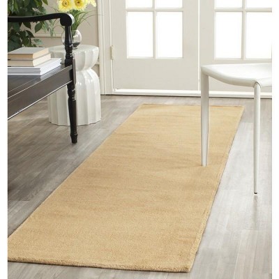 Beige Handmade Wool 2'3" x 4' Area Rug