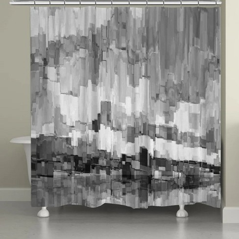 Laural Home Grey Glacier Shower Curtain Target