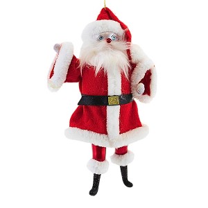 De Carlini Italian Ornaments 7.75 In Jolly Ole' St. Nick Christmas Tree Ornament , Santa Italy Handmade (1PC) - 1 of 3