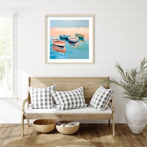 Amanti Art Harbor Haven Boats I by Irena Orlov Framed Wall Art Print - 1 of 4
