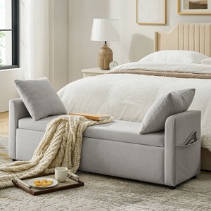 Andrea Modern Storage Bench|ARTFUL LIVING DESIGN - 1 of 4