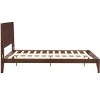 Merax Mid-Century Modern Bamboo Platform Bed with Headboard and Metal Support - 4 of 4