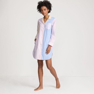 Lands' End Women's Cotton Poplin Long Sleeve Sleepshirt Nightgown - 1 of 4