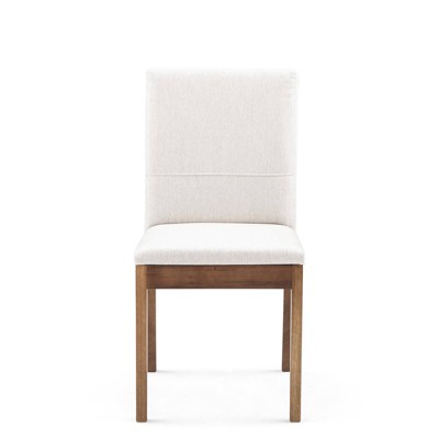 Set of 2 Upholstered Dining Chairs Light Beige - Herval